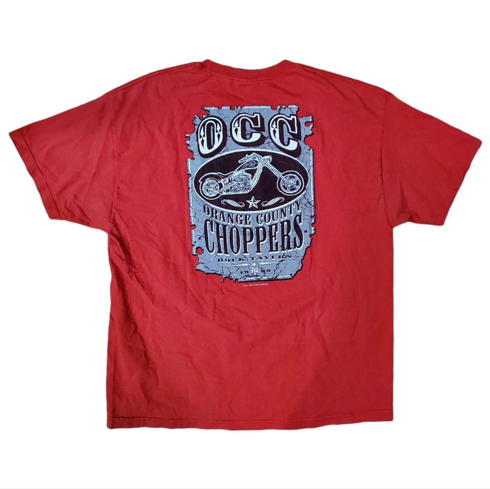 ORANGE COUNTY CHOPPERS Shirt OCC Rock Tavern 1999 Logo Spell Out